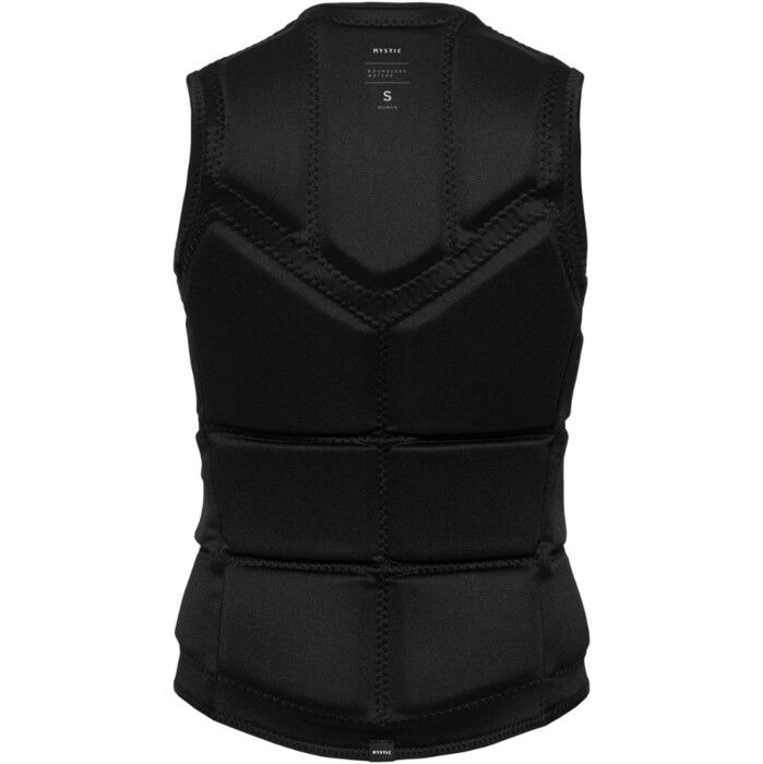 2024 Mystic Womens Star Front Zip Wake Impact Vest 35005.240246 - Black